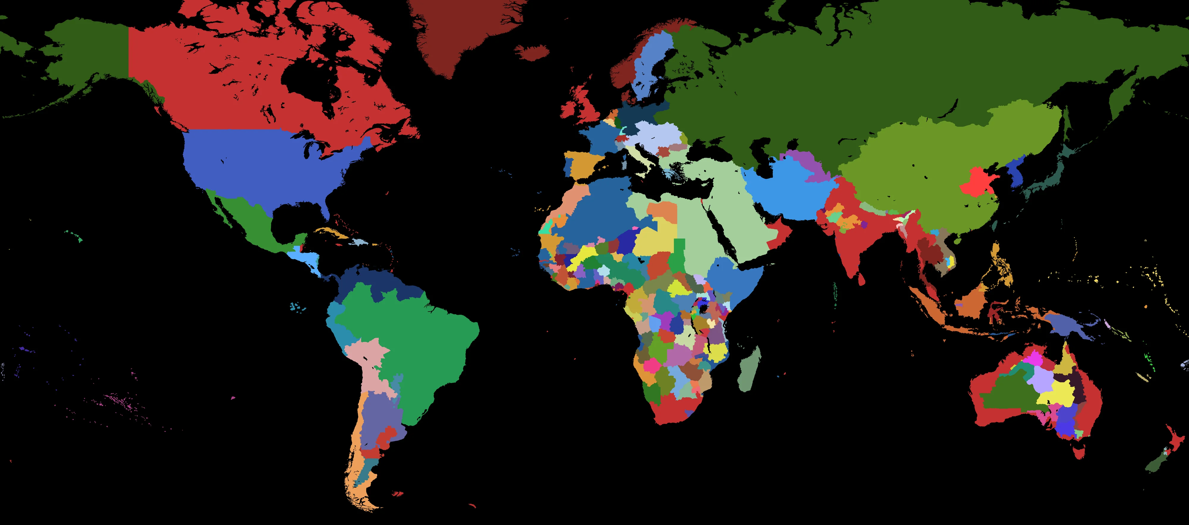 1866 World Map