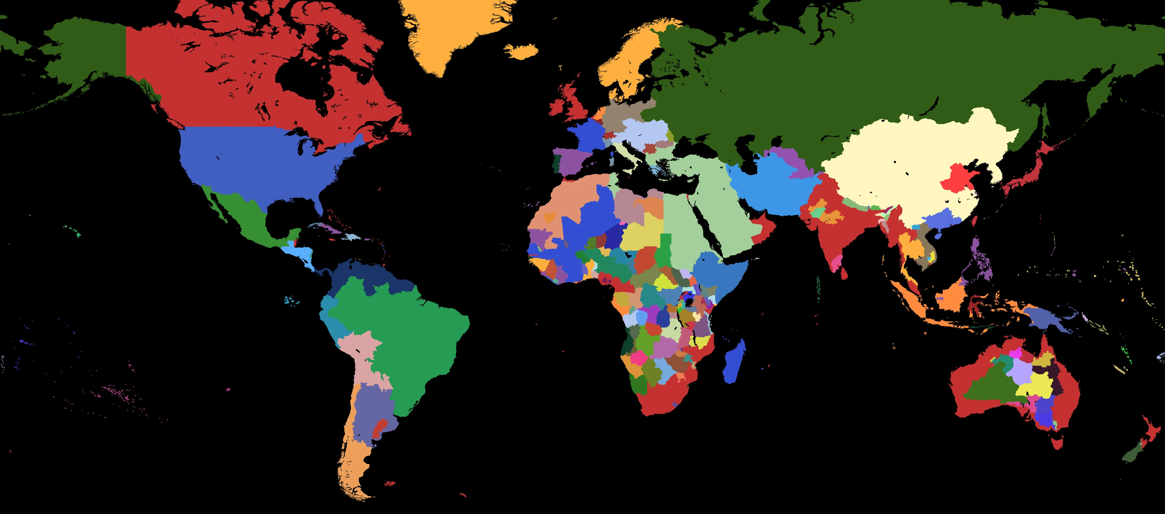 1876 World Map